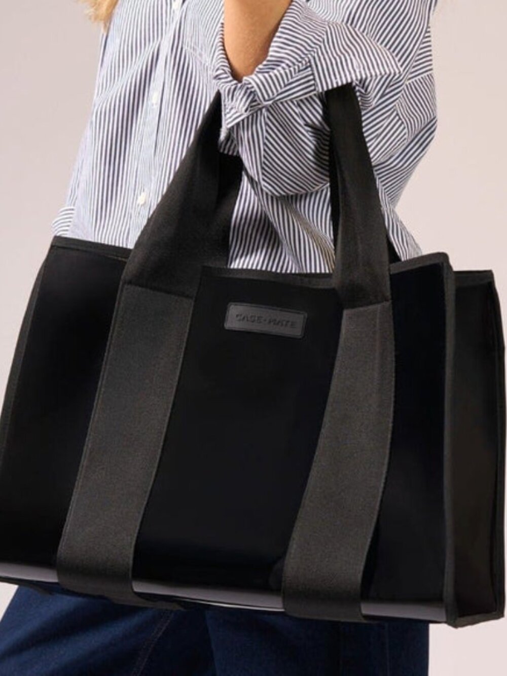 Case-Mate Black Midnight Jelly Tote Clear Waterproof Beach Bag Gym Travel NWT - Picture 4 of 6